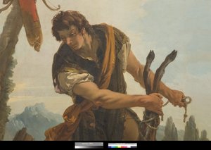 猎人与鹿，1718年 作者 乔凡尼·巴蒂斯塔·提埃波罗
