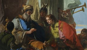 约瑟夫收到法老的戒指 作者 Giovanni-Battista Tiepolo