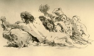 Nereids and Triton，c1753-1762，1928年 作者 乔凡尼·巴蒂斯塔·提埃波罗
