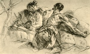 东方商人与捆货，1753年，1928年 作者 乔凡尼·巴蒂斯塔·提埃波罗