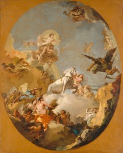 奥罗拉战车，1760年代。 作者 Giovanni Battista Tiepolo