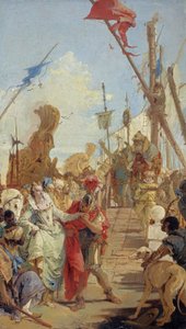 安东尼与克里奥帕特拉的会面 作者 Giovanni-Battista Tiepolo