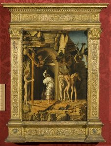 基督降临到凌波（面板上的牛皮纸上的油） 作者 乔凡尼·贝里尼（Giovanni Bellini）