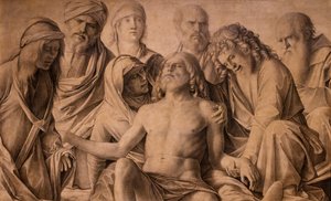 基督哀歌，约 1485-1505 年（木板钢笔画） 作者 乔凡尼·贝里尼（Giovanni Bellini）