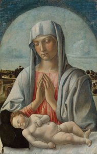 麦当娜（Madonna）崇拜睡着的孩子，1460年代初期。 作者 乔凡尼·贝里尼（Giovanni Bellini）