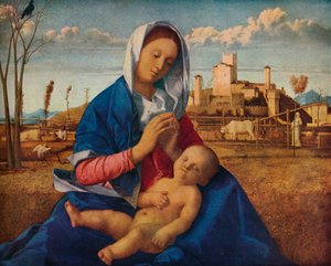 草原圣母玛利亚（c1500） 作者 乔凡尼·贝里尼（Giovanni Bellini）