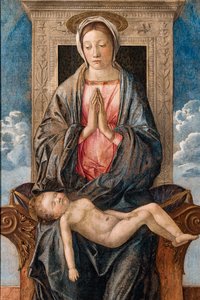 圣母与熟睡的婴儿》，乔瓦尼-贝利尼（Giovanni bellini）作，约 1470 年。 作者 乔凡尼·贝里尼（Giovanni Bellini）