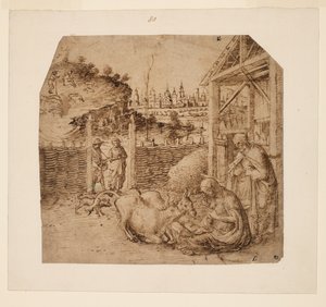 耶稣诞生，约1480年 作者 乔凡尼·贝里尼（Giovanni Bellini）