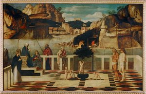 神圣寓言（木板绘画） 作者 乔凡尼·贝里尼（Giovanni Bellini）