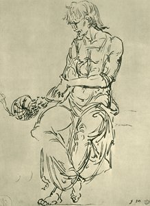 坐着天文仪器的人，十五世纪末，1943年。 作者 乔凡尼·贝里尼（Giovanni Bellini）