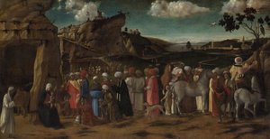 国王的崇拜c。 1480 作者 乔凡尼·贝里尼（Giovanni Bellini）