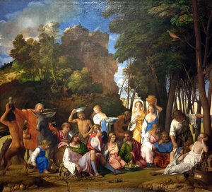 众神的盛宴 作者 乔凡尼·贝里尼（Giovanni Bellini）