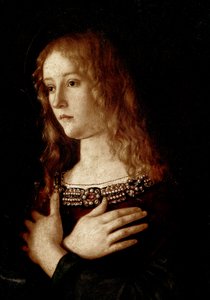 圣母子与亚历山大·圣凯瑟琳和圣玛丽·抹大拉 作者 乔凡尼·贝里尼（Giovanni Bellini）