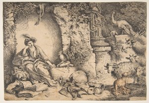 与尤利西斯的同伴一起转圈成动物，1650-151年。