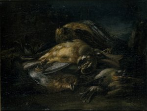 死鸟，1664年 作者 乔凡尼·贝内代托·卡斯蒂廖内