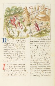 十日谈》，罗马乡村；逃离强盗的阿格诺莱拉，第五天，短篇小说 3。 作者 乔瓦尼·薄伽丘