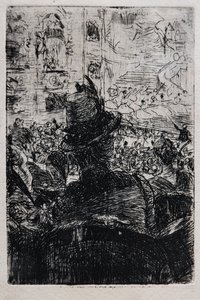 巴黎歌剧院，约 1880 年（条纹纸） 作者 乔凡尼·博尔迪尼（Giovanni Boldini）