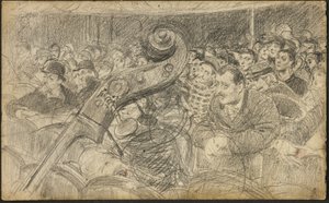 巴黎剧院的观众 II 作者 乔凡尼·博尔迪尼（Giovanni Boldini）