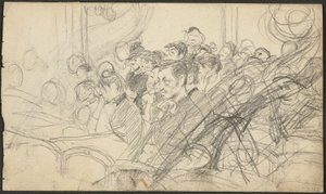 巴黎剧院的观众 I 作者 乔凡尼·博尔迪尼（Giovanni Boldini）
