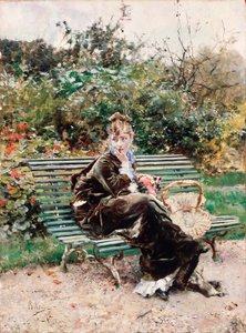 海德公园（布面油画 作者 乔凡尼·博尔迪尼（Giovanni Boldini）