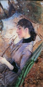 意大利，佛罗伦萨，Alaide Banti的简介 作者 乔凡尼·博尔迪尼（Giovanni Boldini）