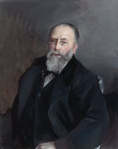 "埃德蒙-罗斯柴尔德（1845-1934）法国银行家、慈善家和收藏家的画像(Edmond James de Rothschild) Giovanni Boldini (1842-1931)的绘画 1903年 私人收藏 作者 乔凡尼·博尔迪尼（Giovanni Boldini）