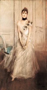 Emiliana Concha de Ossa 的肖像 作者 乔凡尼·博尔迪尼（Giovanni Boldini）
