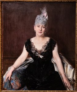塞利格曼夫人的肖像 作者 乔凡尼·博尔迪尼（Giovanni Boldini）