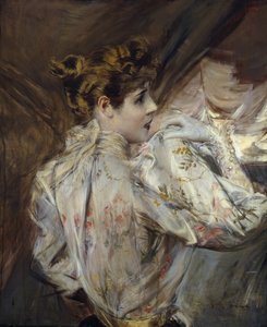 一个年轻女子的画像Eleonora Duse，c。 1895年。