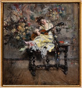 吉他手 作者 乔凡尼·博尔迪尼（Giovanni Boldini）