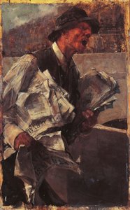 巴黎的报童或卖报人 作者 乔凡尼·博尔迪尼（Giovanni Boldini）