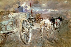 1886年7月在Porte dAsieres的翻车机 作者 乔凡尼·博尔迪尼（Giovanni Boldini）