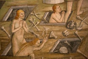 最后的审判，c.1492 作者 乔凡尼·卡纳维西奥（Giovanni Canavesio）