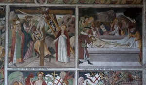 基督受难场景，约1492年（壁画）。 作者 乔凡尼·卡纳维西奥（Giovanni Canavesio）