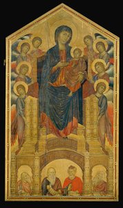 三位一体圣母》，约作于 1260 年，为佛罗伦萨三位一体教堂绘制（木板绘画）