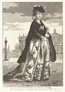 穿着狂欢节服装的威尼斯女人》（La Dame Venitienne en abit de masque） 作者 乔瓦尼·大卫