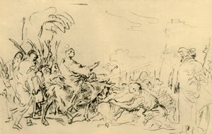 基督进入耶路撒冷，c1759年，1928年 作者 乔瓦尼·多梅尼科·蒂埃波罗