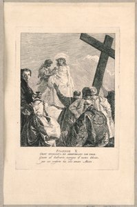 耶稣受难路 - X站，耶稣受难路 作者 Giovanni Domenico Tiepolo
