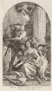 圣阿加莎的殉道 作者 Giovanni Domenico Tiepolo 在 Giovanni Battista Tiepolo 之后
