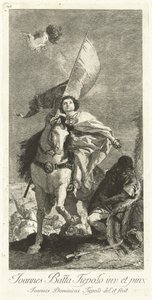 孔波斯特拉的圣雅各布 作者 Giovanni Domenico Tiepolo after Giovanni Battista Tiepolo