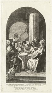 最后的晚餐 作者 Giovanni Domenico Tiepolo 在 Giovanni Battista Tiepolo 之后