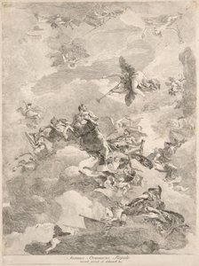 海格力斯的胜利 作者 Giovanni Domenico Tiepolo 在 Giovanni Battista Tiepolo 之后