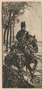 马背上的炮兵 作者 乔凡尼·法托里（Giovanni Fattori）