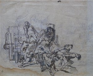 有四头牛的车 作者 乔凡尼·法托里（Giovanni Fattori）