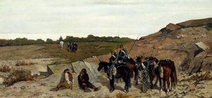 打击强盗运动的情节 作者 乔凡尼·法托里（Giovanni Fattori）