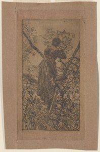 采集叶子 作者 乔凡尼·法托里（Giovanni Fattori）
