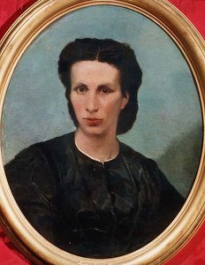 毕利奥托夫人的画像 作者 乔凡尼·法托里（Giovanni Fattori）