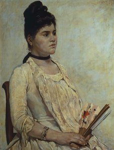 继女朱莉娅-马里内利的画像 作者 乔凡尼·法托里（Giovanni Fattori）