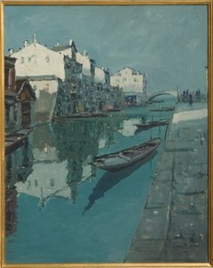 威尼斯运河（油画）