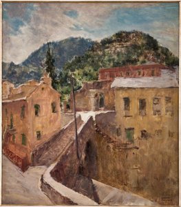 利古里亚风景（胶合板油画）